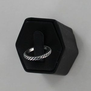 💰FINAL MARK ⬇️ David Yurman Size 5.25 Sterling Sculpted Cable Classics Ring